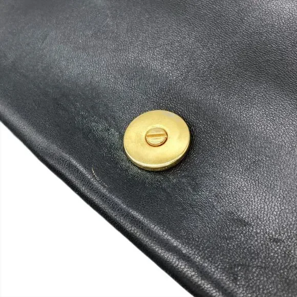 CHRISTIAN DIOR Black Leather Shoulder Bag - Picture 8 of 10